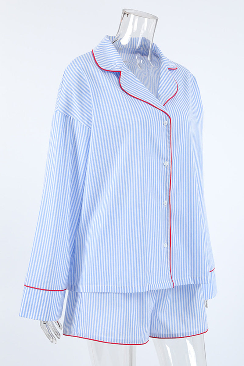 Classic Striped Pajama Short Set