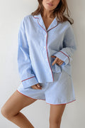 Classic Striped Pajama Short Set