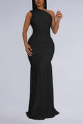 One-Shoulder Maxi Dress