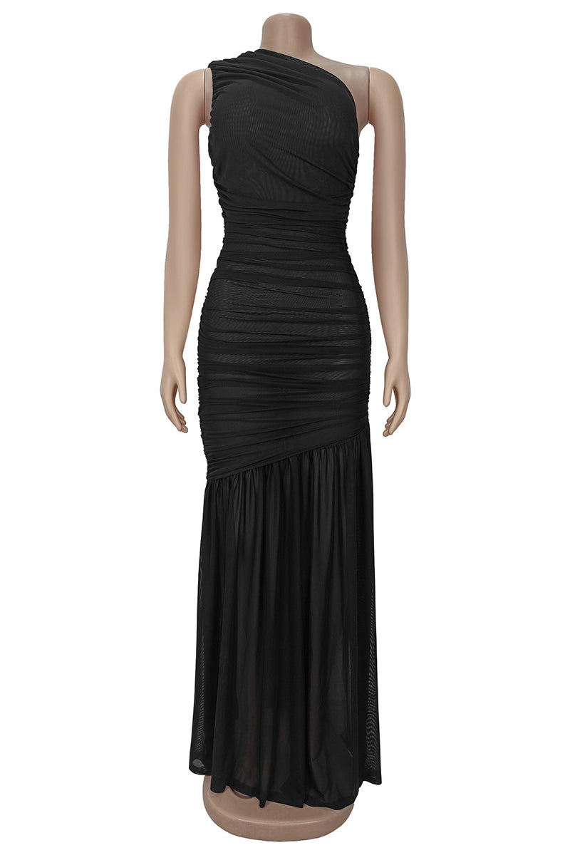 One-Shoulder Maxi Dress