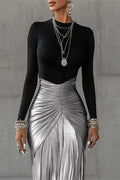 Elegant Ruched Night Out Dress