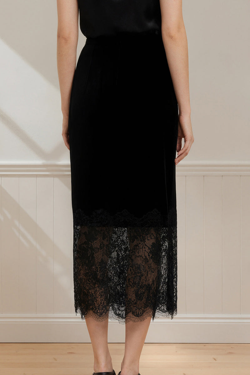 Lace-Trim Skirt