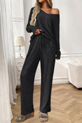 Off-Shoulder Lounge Pants Set