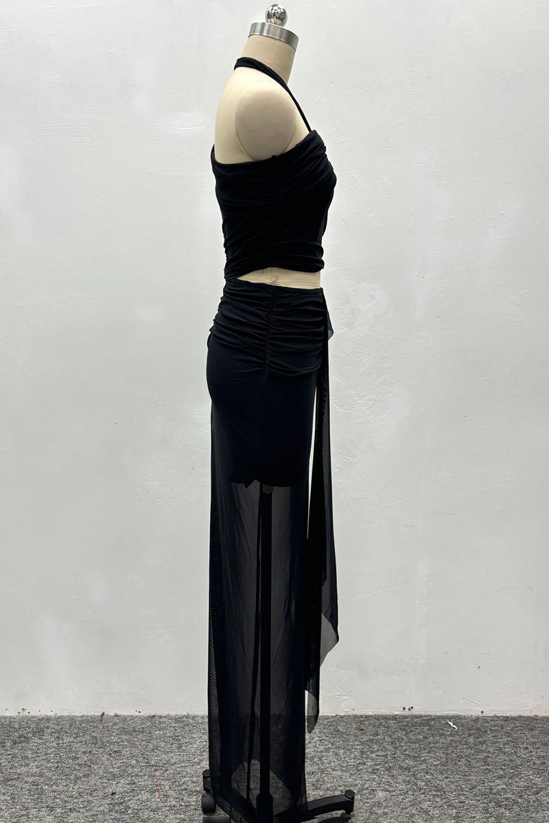 Elegant High-Waist Skirt Set