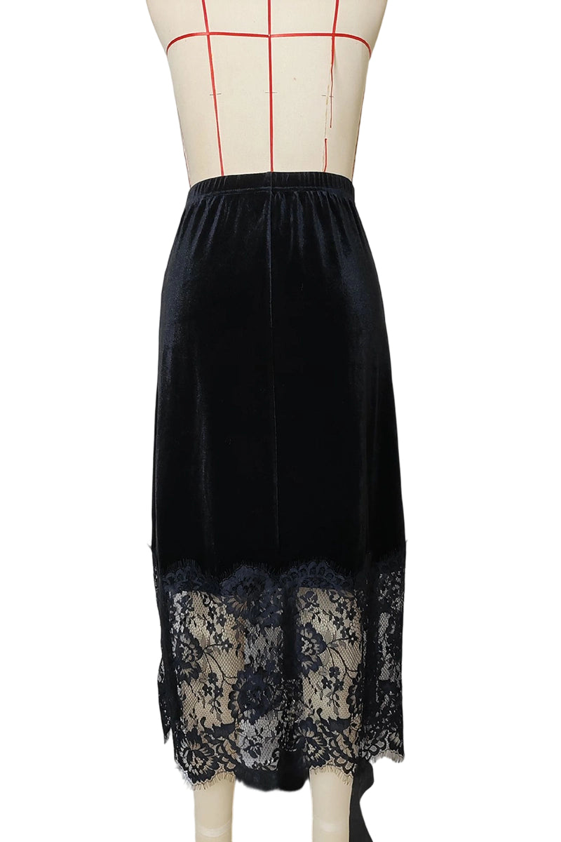 Lace-Trim Skirt