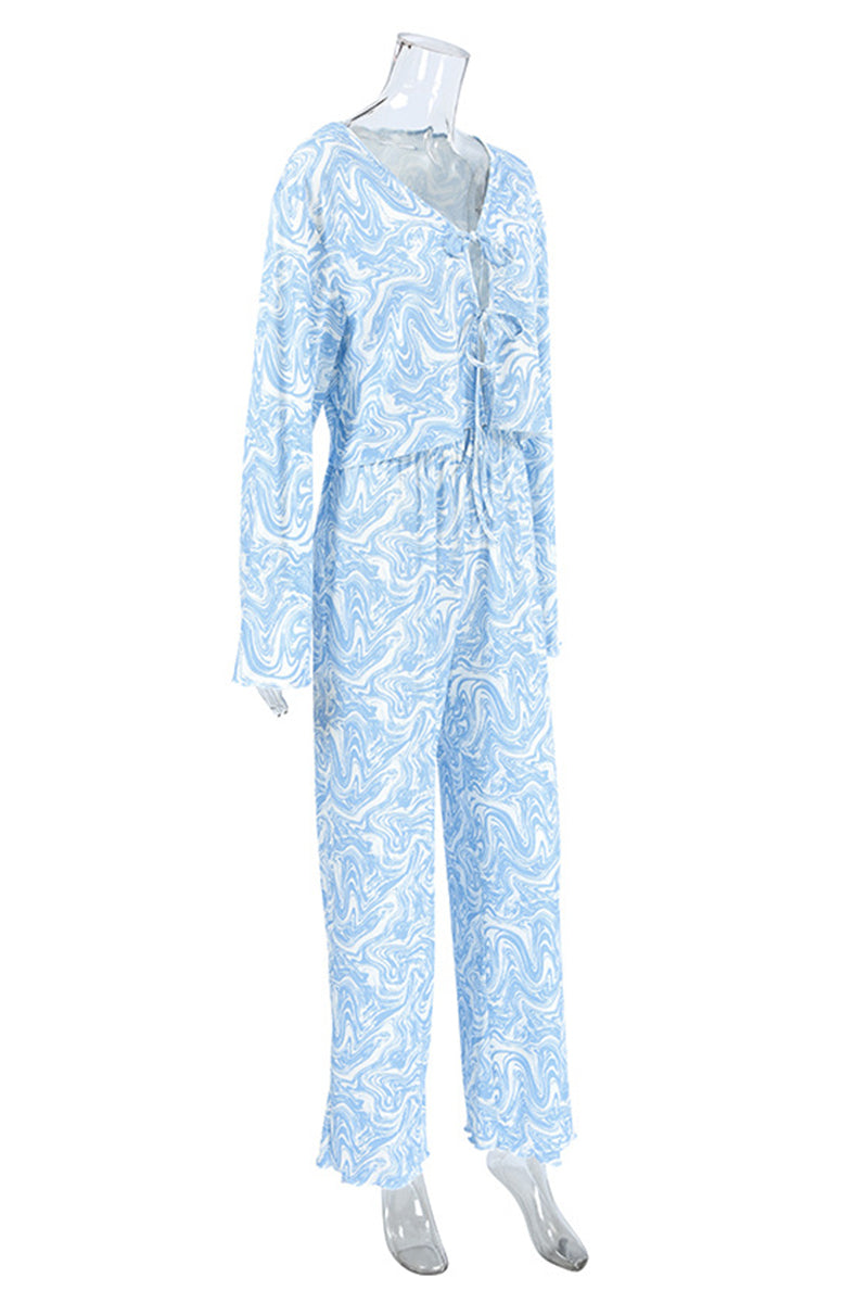 Tie-Front Two-Piece Lounge Set