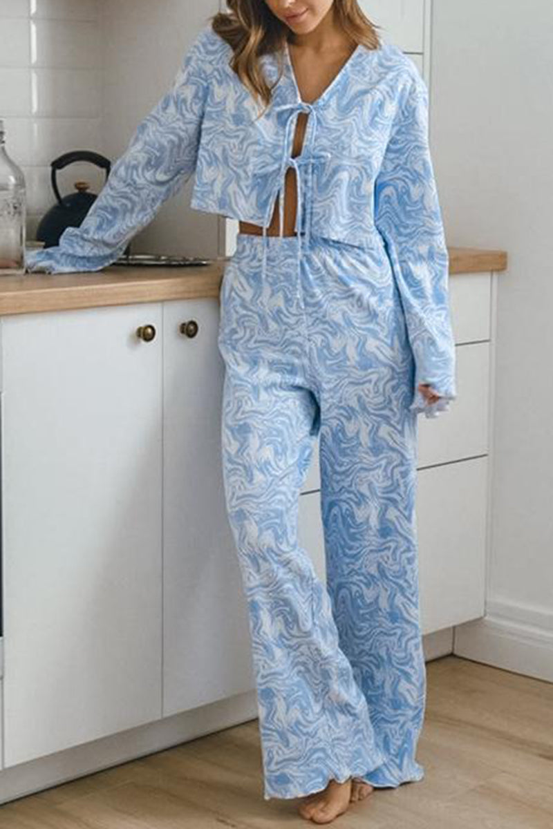Tie-Front Two-Piece Lounge Set