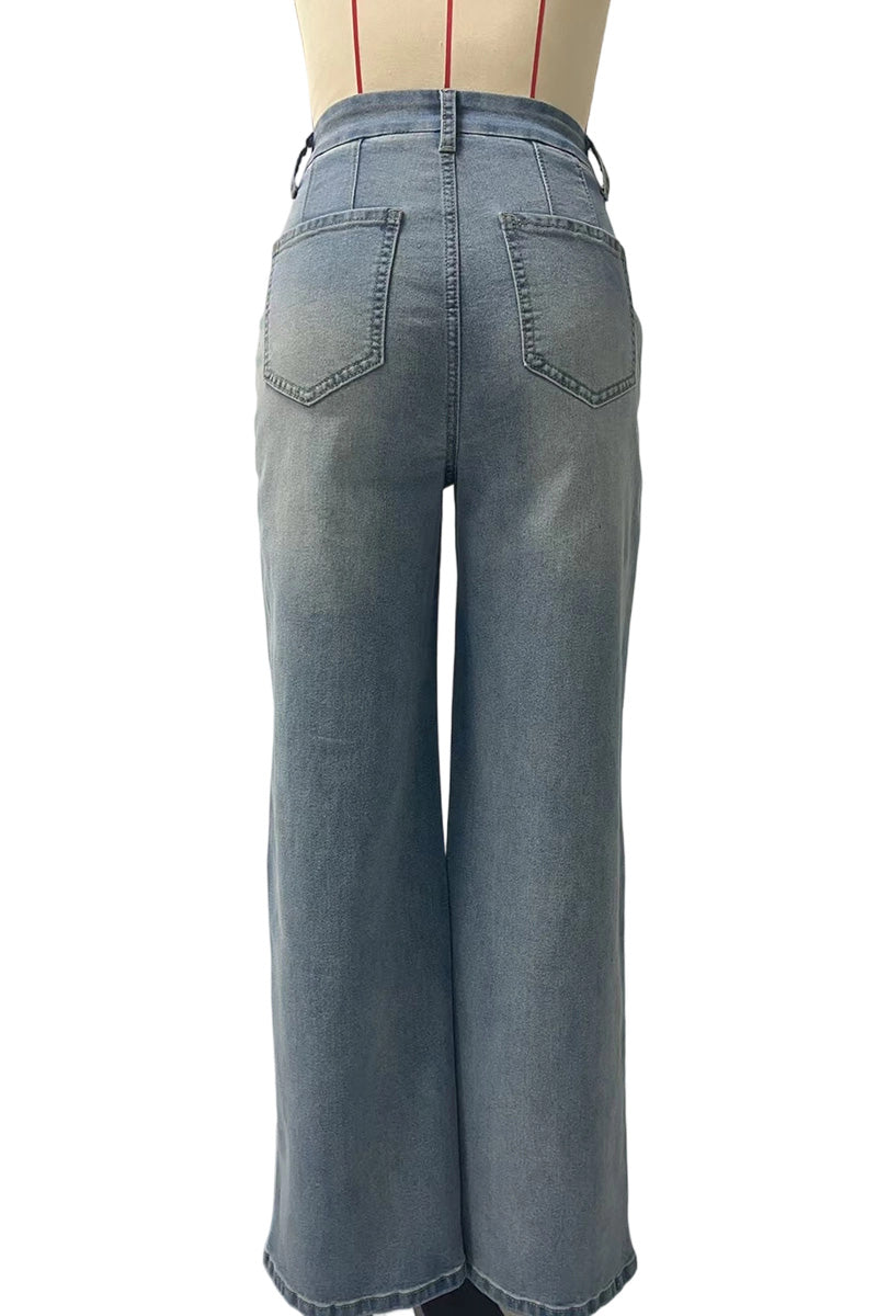 Classic High-Waist Straight Jeans