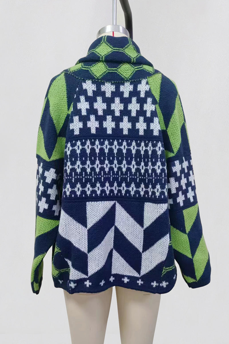 Geometric Knit Cardigan
