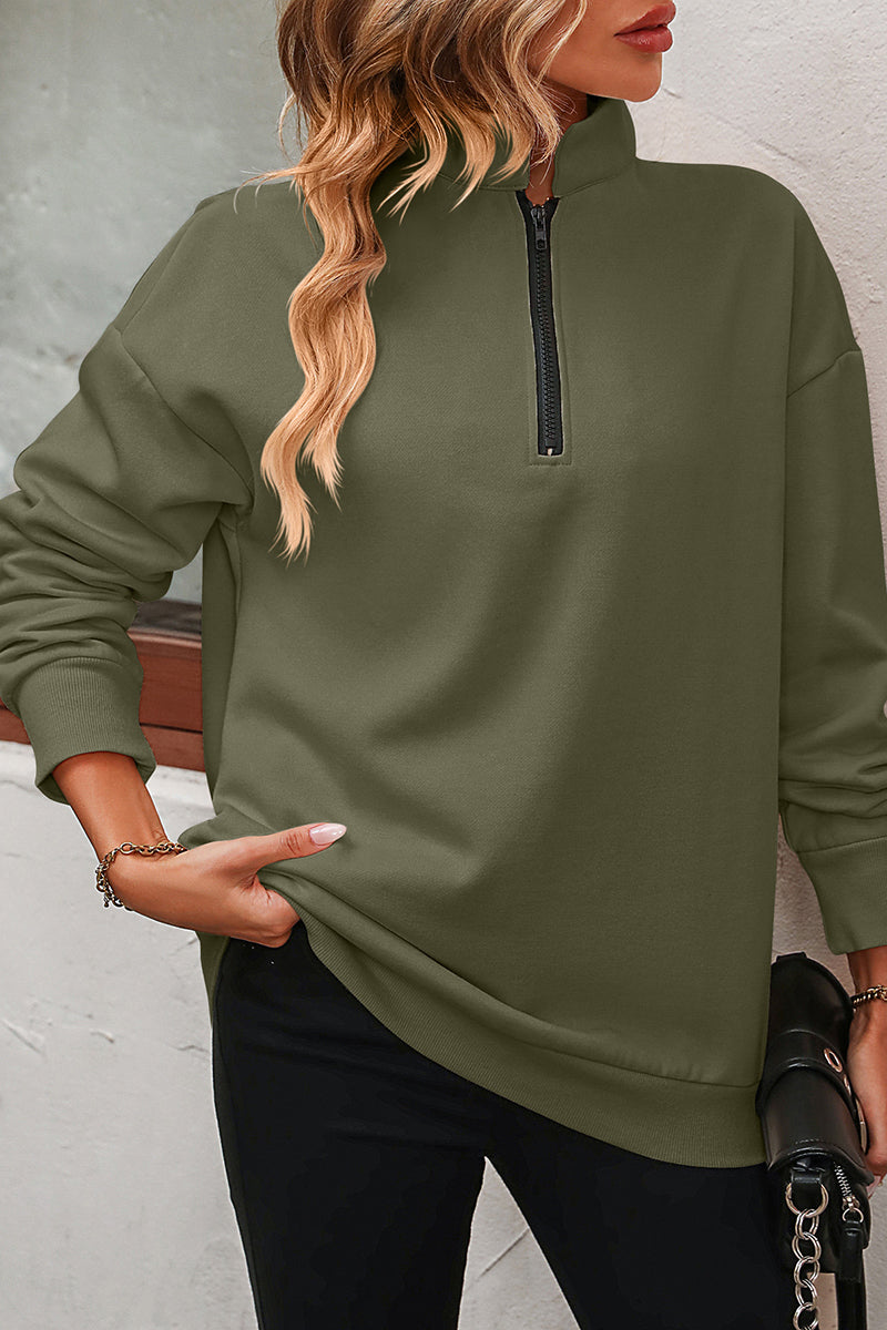Stylish Quarter-Zip Sweatshirt