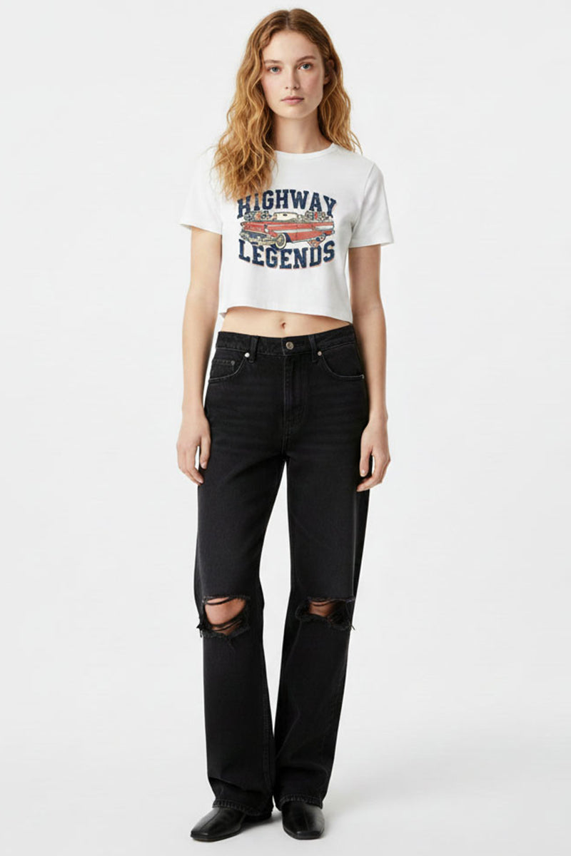 Highway Legends Cropped Tee