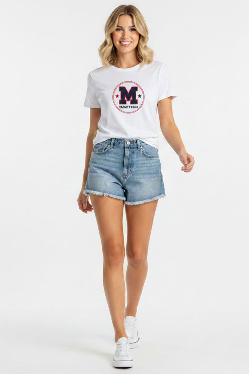 Varsity M College Graphic Tee