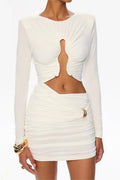Elegant Cut-Out Evening Dress