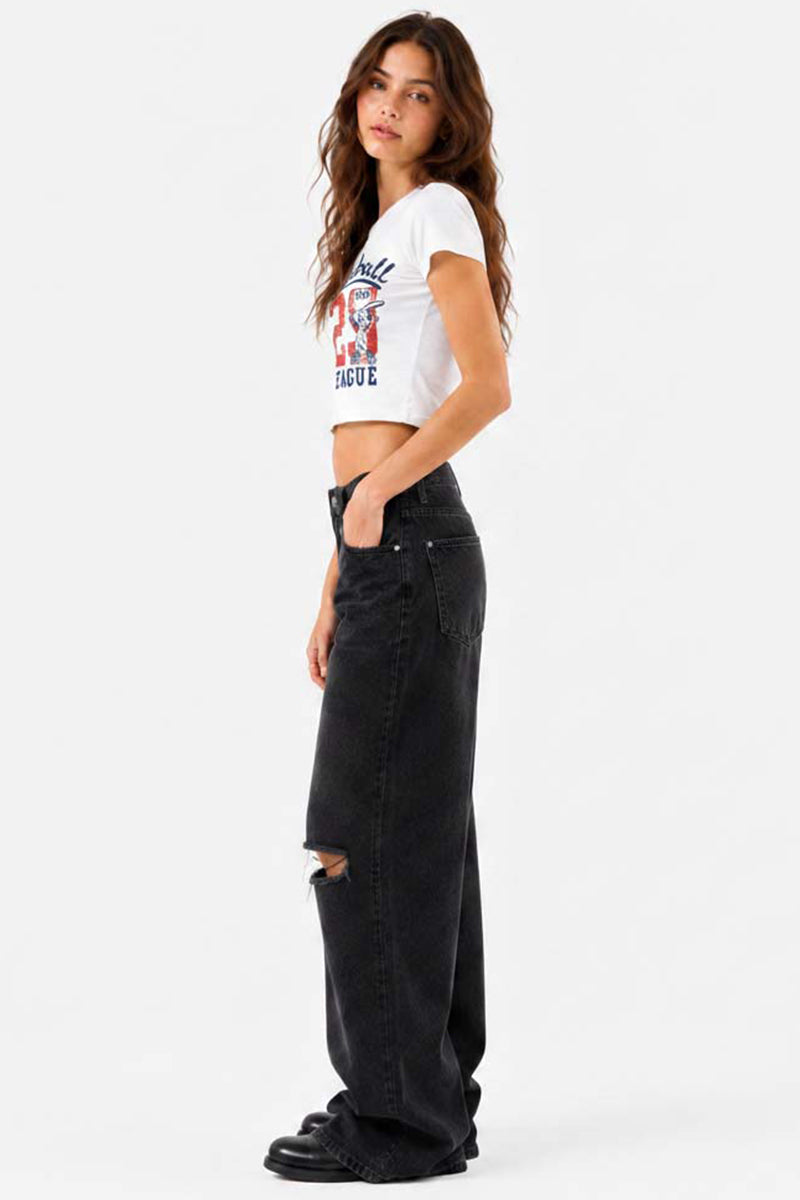 Vintage Baseball Crop Tee