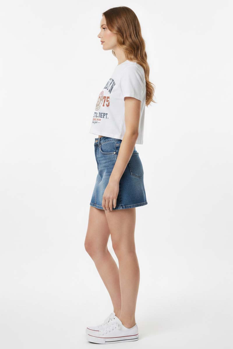 Brooklyn Athletic Crop Tee