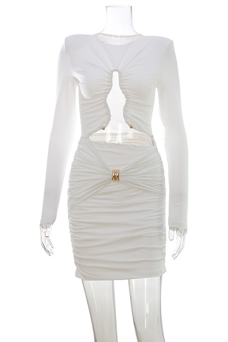 Elegant Cut-Out Evening Dress