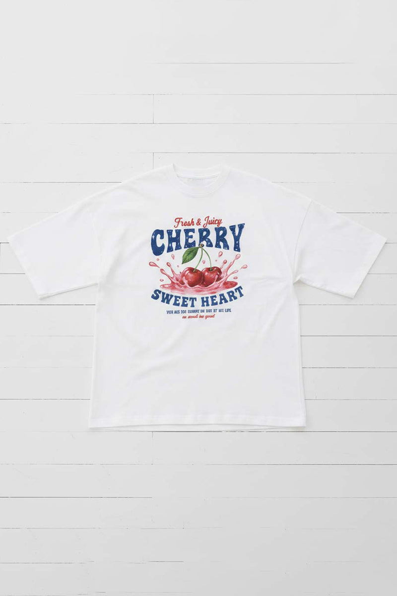 Casual Cherry Graphic Tee