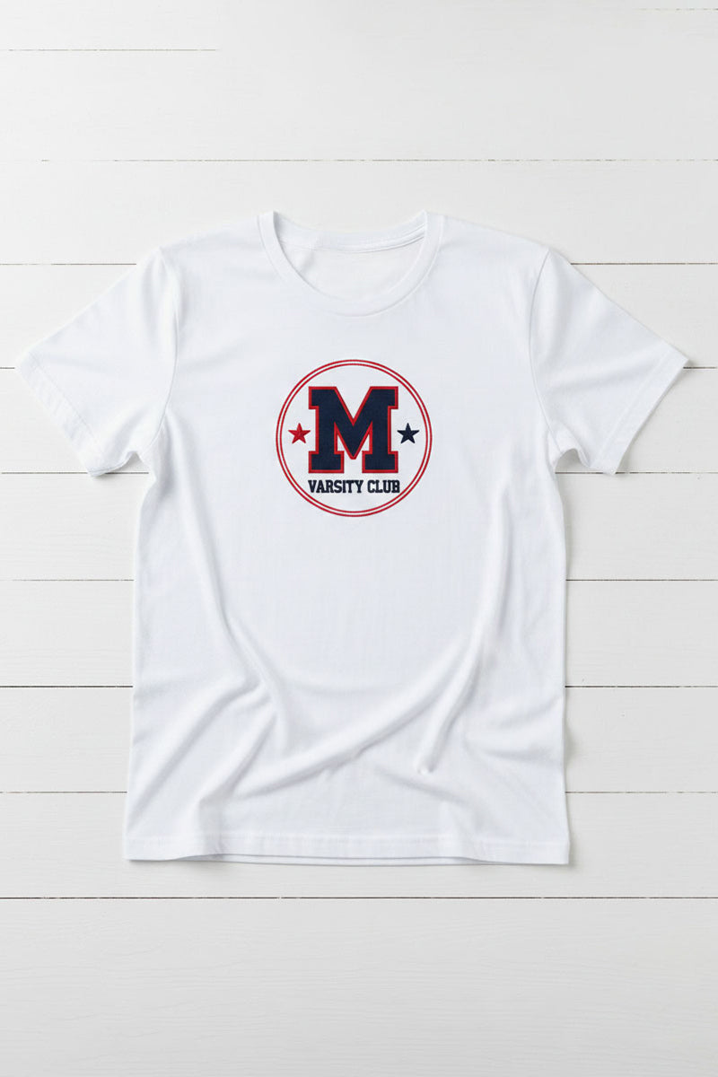 Varsity M College Graphic Tee