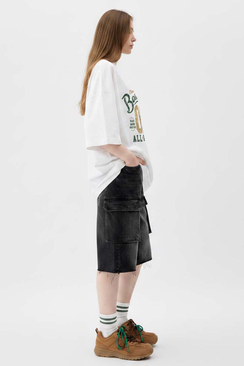 Vintage Baseball Graphic Oversized Tee