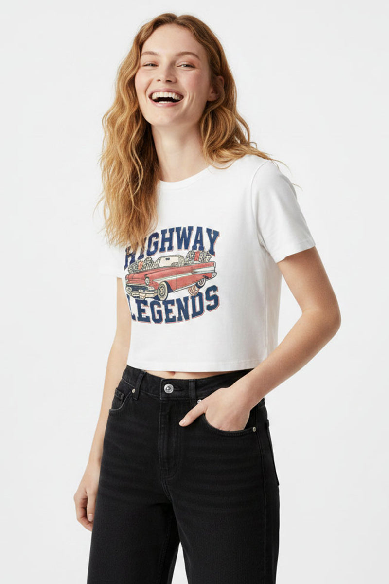 Highway Legends Cropped Tee