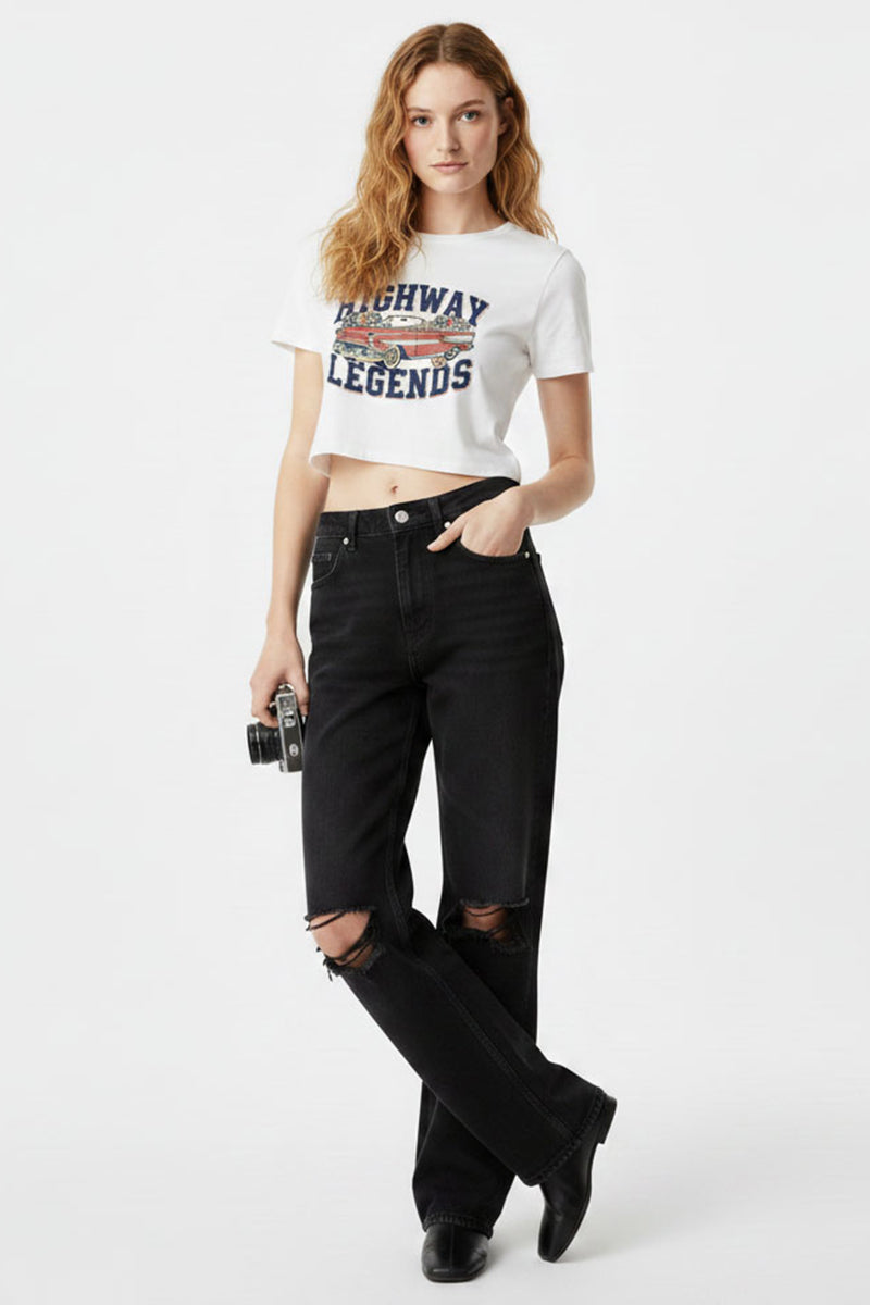 Highway Legends Cropped Tee