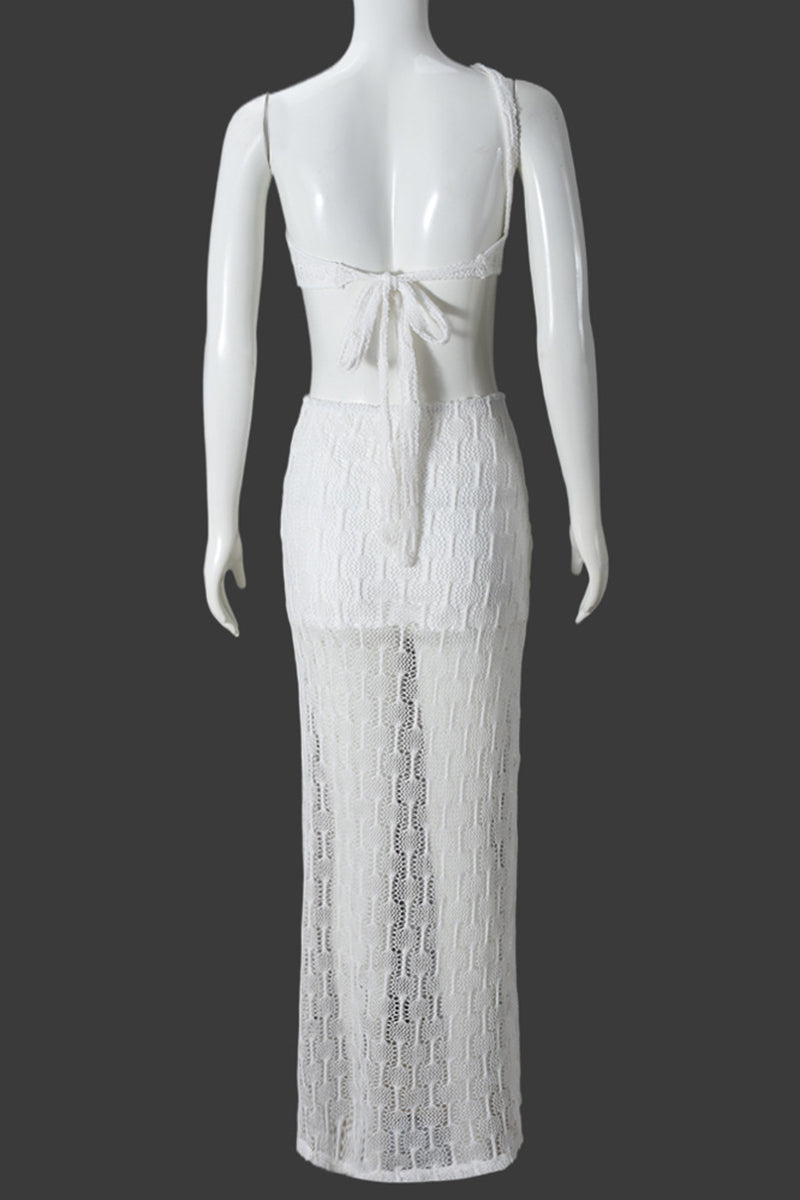 One-Shoulder Cutout Maxi Dress