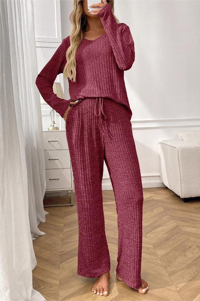 Off-Shoulder Lounge Pants Set